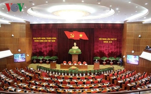 Toàn cảnh hội nghị lần thứ 4 Ban Chấp hành Trung ương Đảng khóa XII.